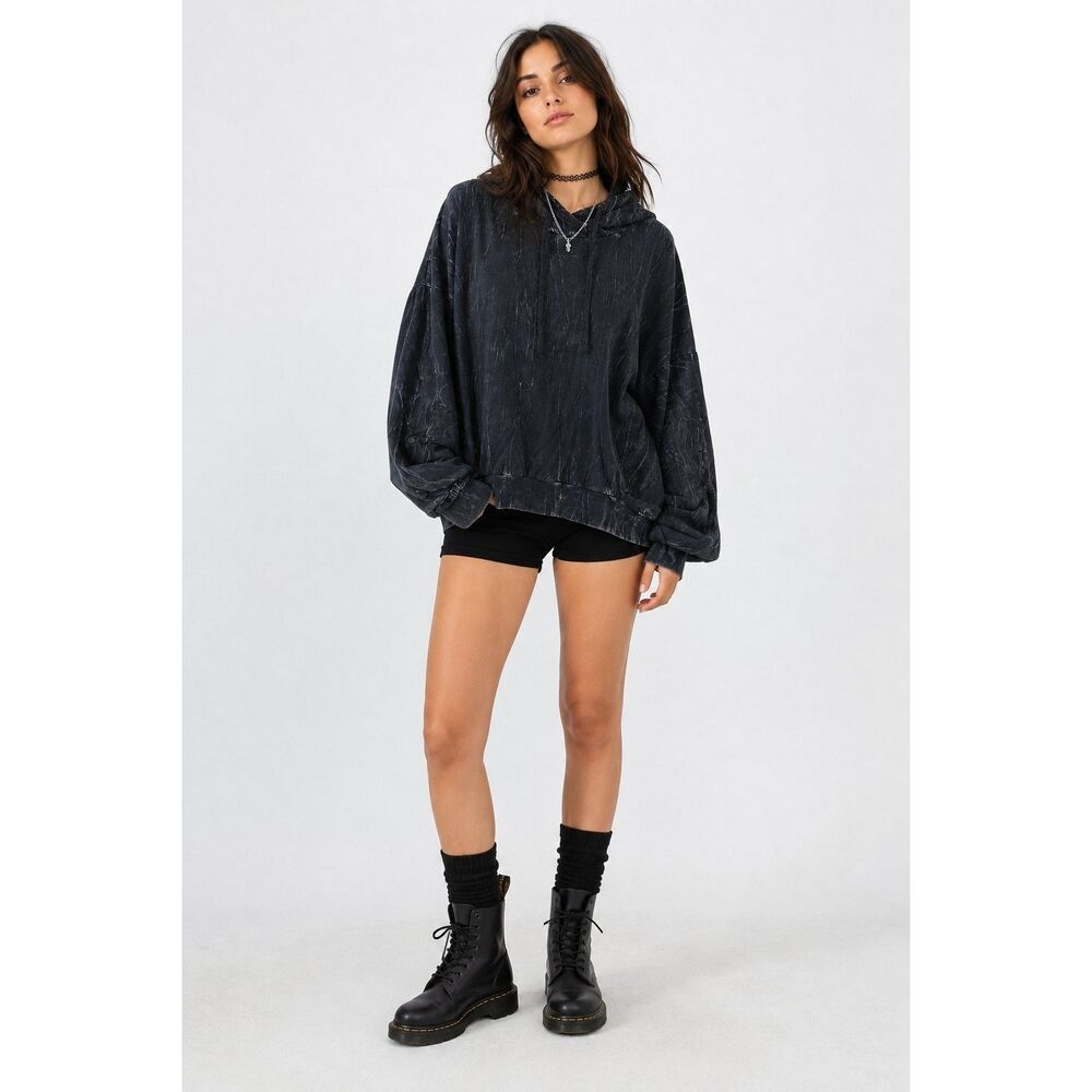 Young Fabulous Broke Grunge Slouchy Sweatshirt Womens M/L Raissa Convertible